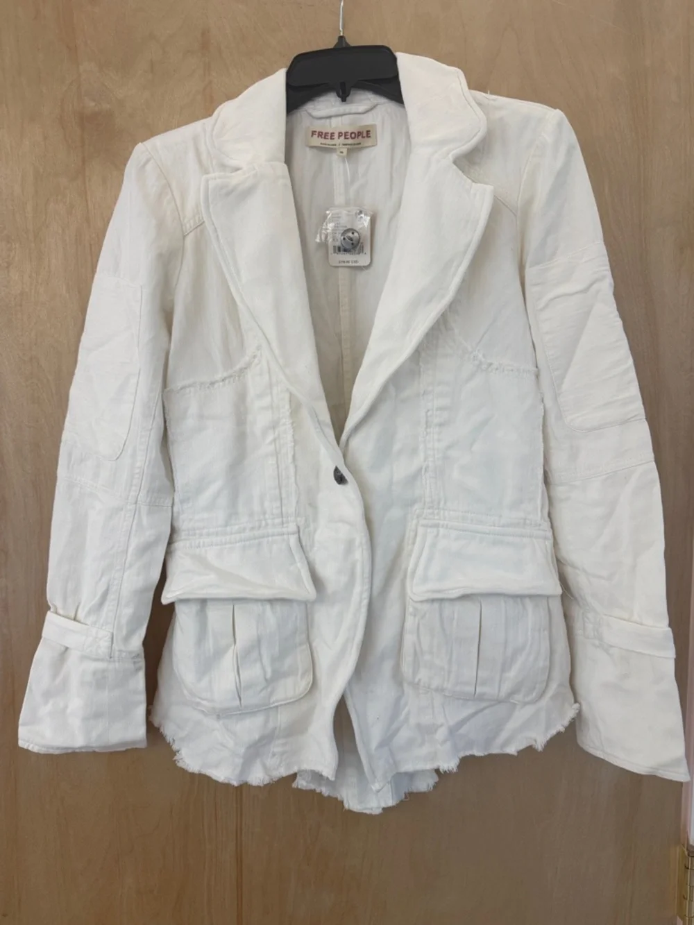 Free People Cotton Asymmetrical-Hem Harlow Blazer - Picture 5 of 16